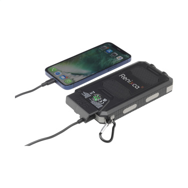 Logotrade advertising product picture of: Trail RCS Solar Charger Compass 8000