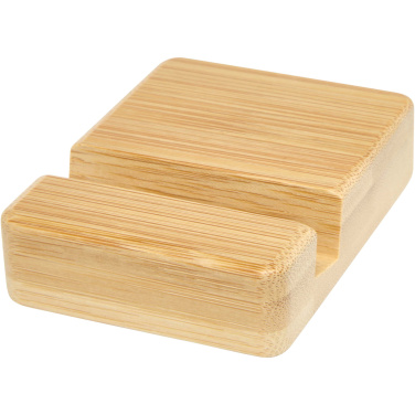 Logotrade promotional products photo of: Ebla bamboo phone stand