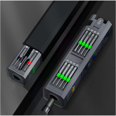 Logotrade advertising products photo of: SCX.design T20 30-piece screwdriver and repair set in aluminium case