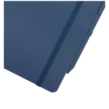 Logo trade promotional products image of: Thalaasa A5 ocean-bound hard cover notebook with ballpoint pen (black ink)