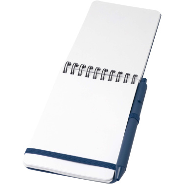 Logotrade promotional giveaway image of: Thalaasa A6 hard cover ocean-bound notebook with ballpoint pen (black ink)