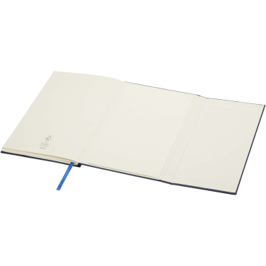 Logo trade promotional products image of: Alejandra A5 recycled plastic hard cover notebook