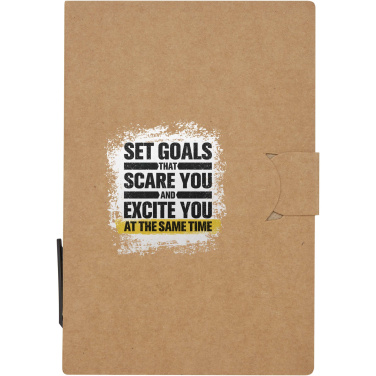 Logo trade promotional giveaways picture of: Swift sticky notes booklet with ballpoint pen (black ink)