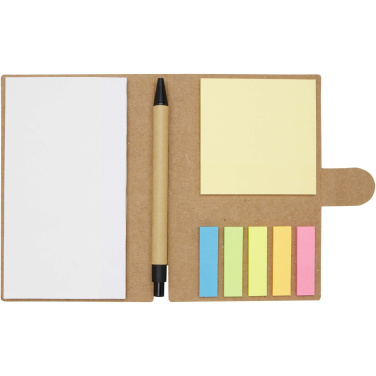 Logo trade promotional items picture of: Swift sticky notes booklet with ballpoint pen (black ink)