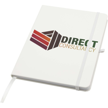 Logotrade promotional merchandise image of: Teak A5 recycled hard cover notebook with lined pages