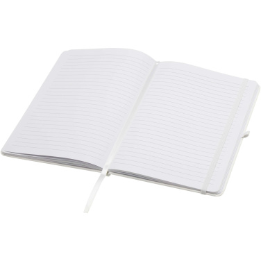Logotrade advertising product picture of: Teak A5 recycled hard cover notebook with lined pages