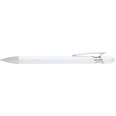 Logo trade promotional item photo of: Kish ballpoint pen with silver finish (black ink)