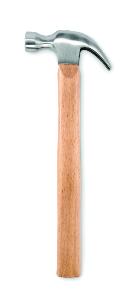 Logo trade corporate gifts image of: Wooden claw hammer
