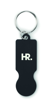 Logo trade promotional merchandise photo of: Key ring with trolley token