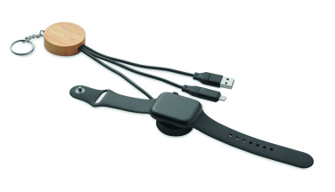Logo trade promotional product photo of: Key ring with 4 in 1 60W cable