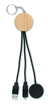 Logotrade promotional gift image of: Key ring with 4 in 1 60W cable