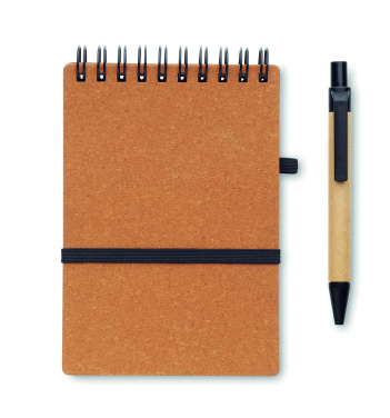 Logotrade advertising products photo of: Recycled notebook with ball pen