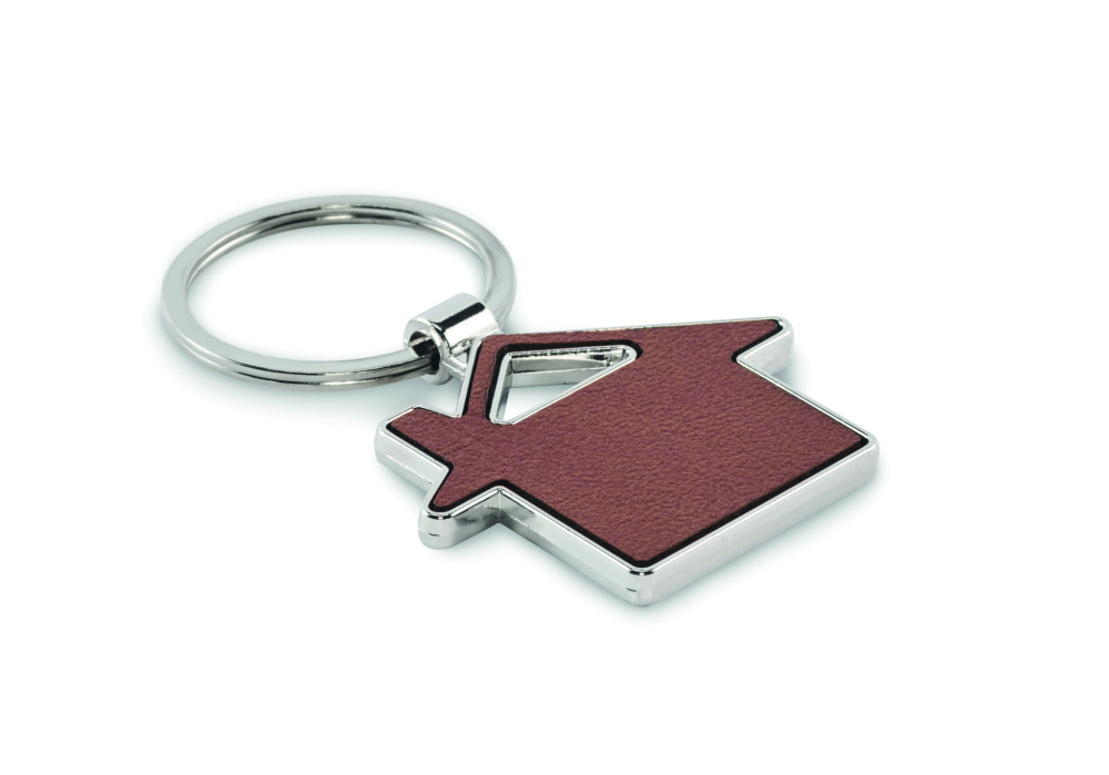 Logo trade promotional product photo of: House shaped key ring