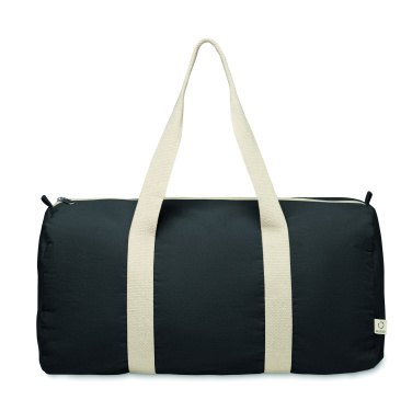 Logo trade promotional item photo of: Recycled cotton sports bag