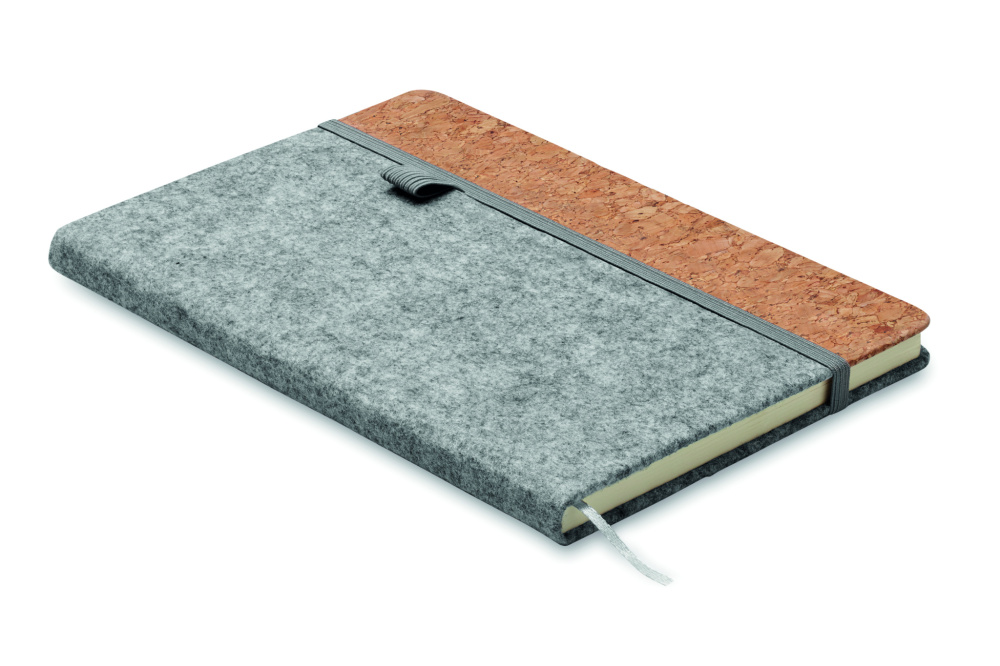 Logotrade corporate gift picture of: A5 RPET cork notebook