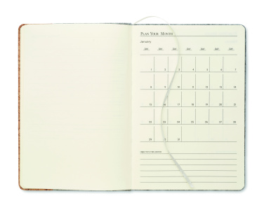 Logo trade advertising products image of: A5 RPET cork notebook
