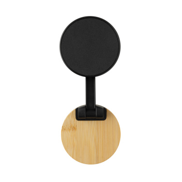 Logotrade advertising product image of: Magmount RCS recycled plastic and bamboo phone stand