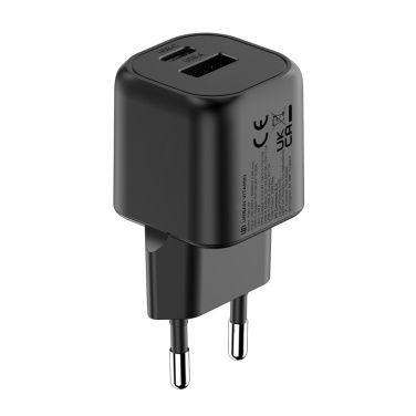 Logotrade promotional merchandise image of: Urban Vitamin Monterey RCS recycled plastic 20W GAN charger