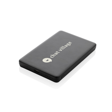 Logo trade corporate gifts image of: Orion RCS recycled aluminum 5000 mah 5W magnetic powerbank