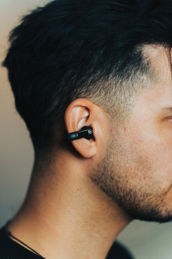 Logo trade promotional merchandise photo of: Urban Vitamin Long Beach ENC rplastic wireless earbuds