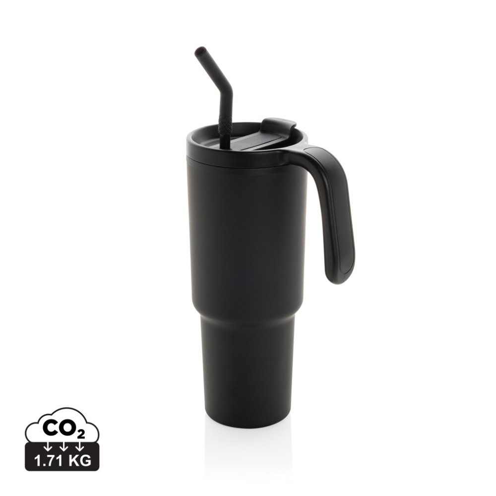 Logo trade promotional gift photo of: Graphic 360 RCS certified recycled steel tumbler 900ml