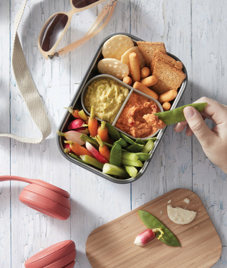 Logo trade promotional merchandise picture of: Black+Blum Stainless Steel Sandwich Box Large