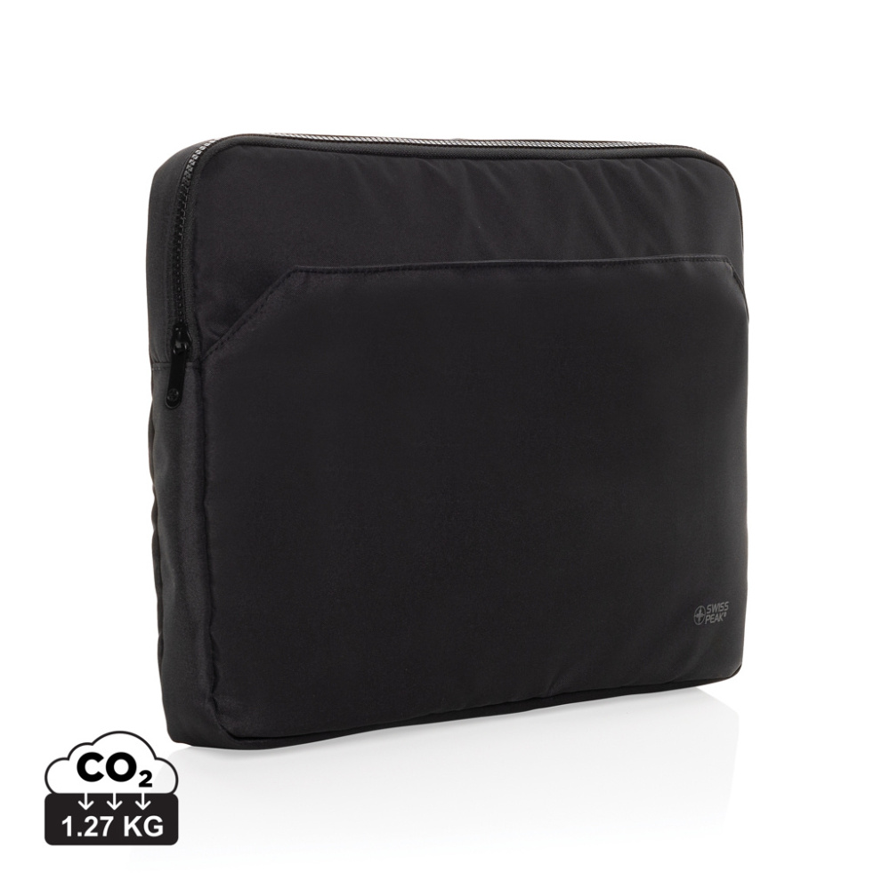 Logotrade business gifts photo of: Swiss Peak Aware™ RPET Essential 15.6 inch laptop sleeve