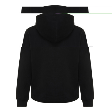 Logo trade promotional gift photo of: Iqoniq Yengo kids recycled cotton hoodie with sidepockets