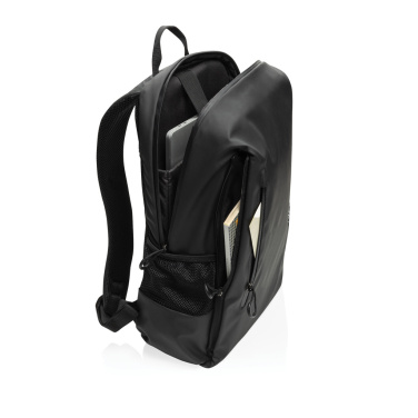 Logo trade promotional giveaways image of: Lima Aware™ RPET water resistant 15.6 laptop backpack