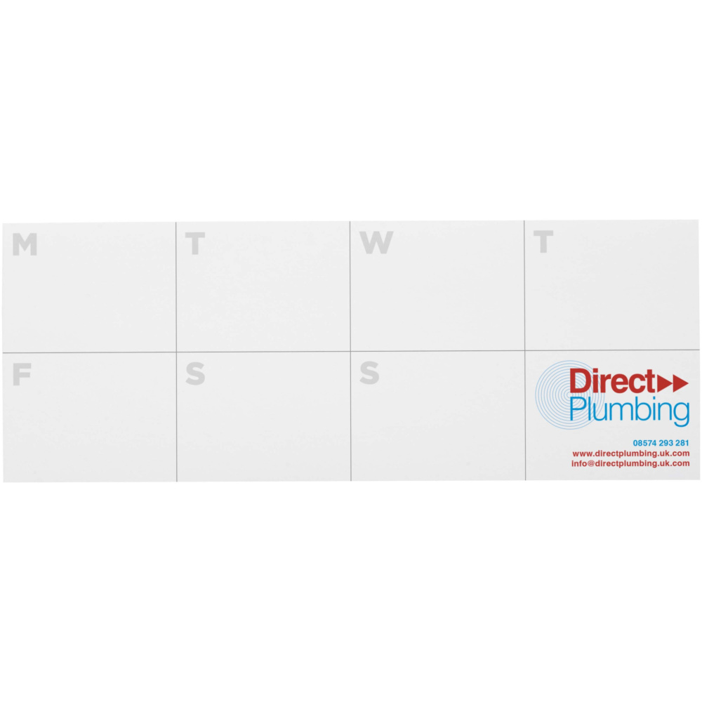 Logo trade advertising products picture of: Sticky-Mate® recycled sticky notes with printed planner