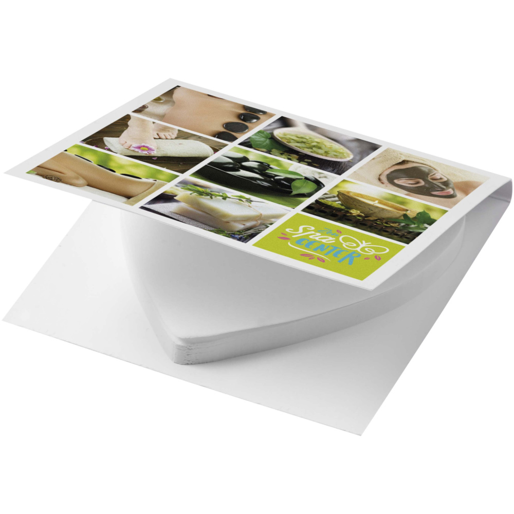 Logo trade promotional giveaway photo of: Sticky-Mate® soft cover heart-shaped sticky notes