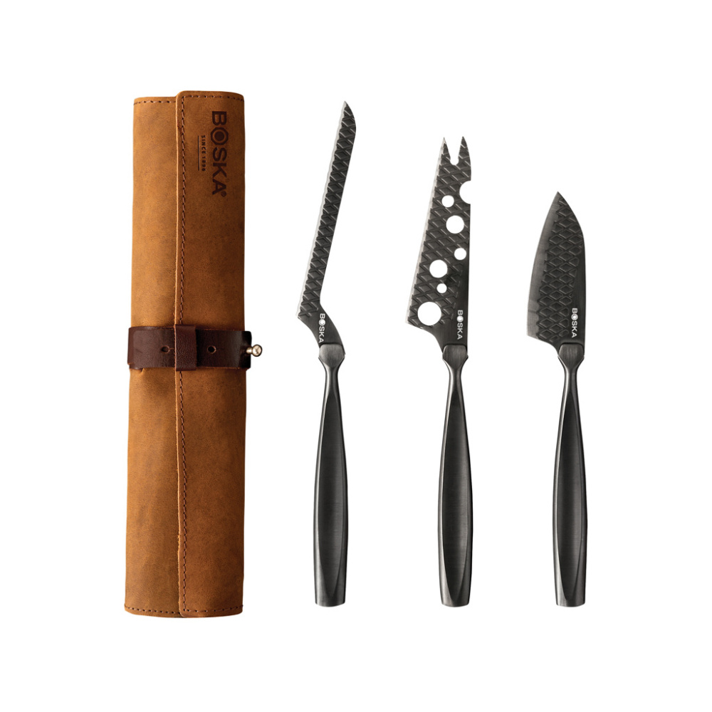 Logotrade corporate gifts photo of: BOSKA Cheese Knife Set Monaco+ Black