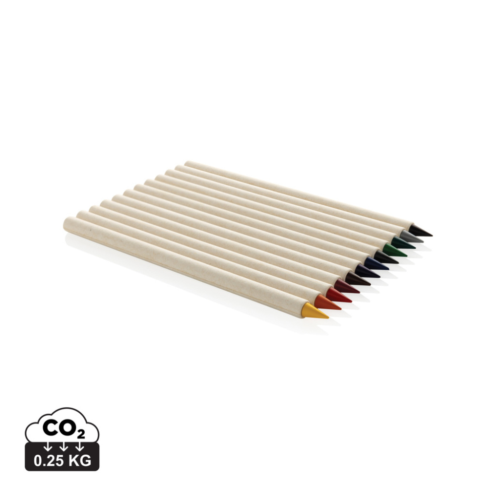 Logo trade promotional merchandise image of: Micki GRS infinity 12pc coloring pencil set