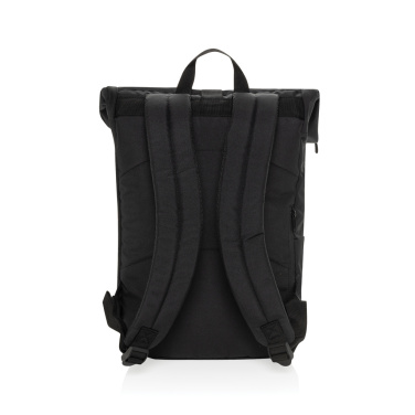Logo trade promotional items image of: Swiss Peak Aware™ RPET Leonard 15.6 inch laptop backpack