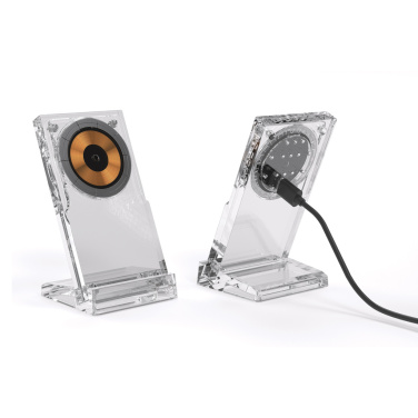 Logo trade promotional merchandise picture of: Magcharge 15W magnetic wireless charging stand