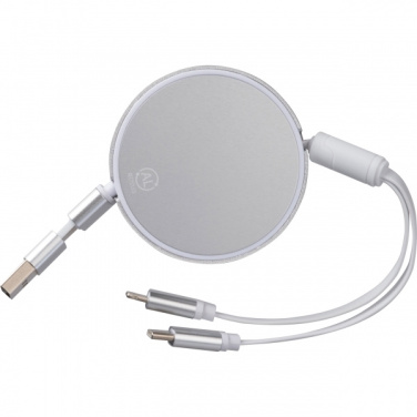 Logo trade promotional items picture of: Charging cable made from recycled aluminum Ostend