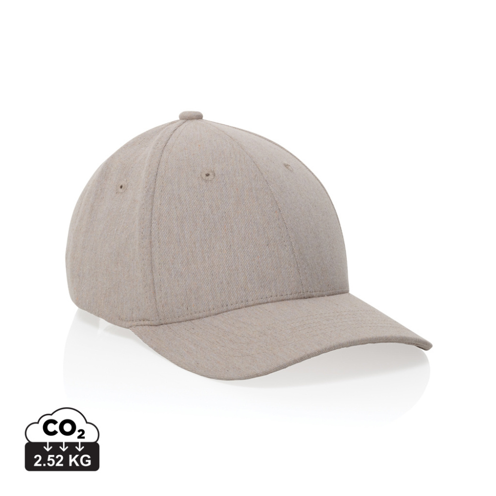 Logo trade promotional item photo of: Milo AWARE™ recycled heather 6 panel cap 200gr