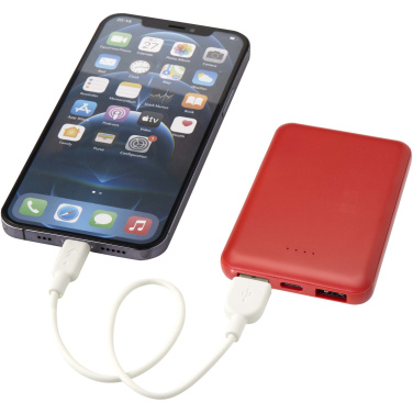 Logo trade promotional merchandise image of: Asama 5000 mAh Type-C recycled plastic power bank