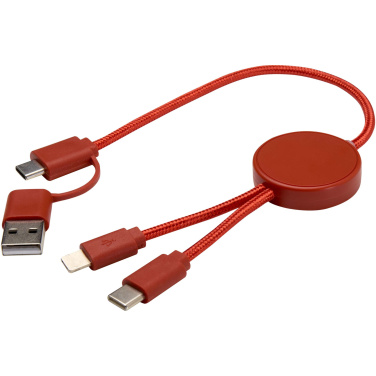 Logo trade advertising product photo of: Citala 5-in-1 recycled plastic 30 cm data sync and 27W fast charge cable