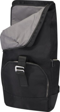 Logo trade promotional gifts image of: Rhine 15” GRS recycled rolltop backpack 18L