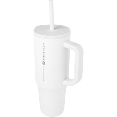 Logo trade corporate gifts picture of: Brady 900 ml RCS certified insulated tumbler with silicone straw