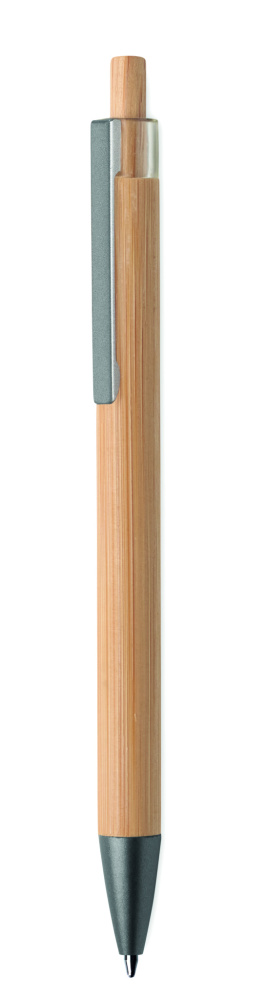Logotrade promotional items photo of: Push button bamboo pen