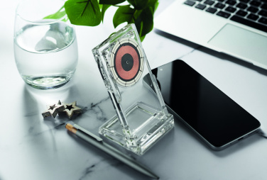 Logotrade promotional product image of: Acrylic wireless charger 15W
