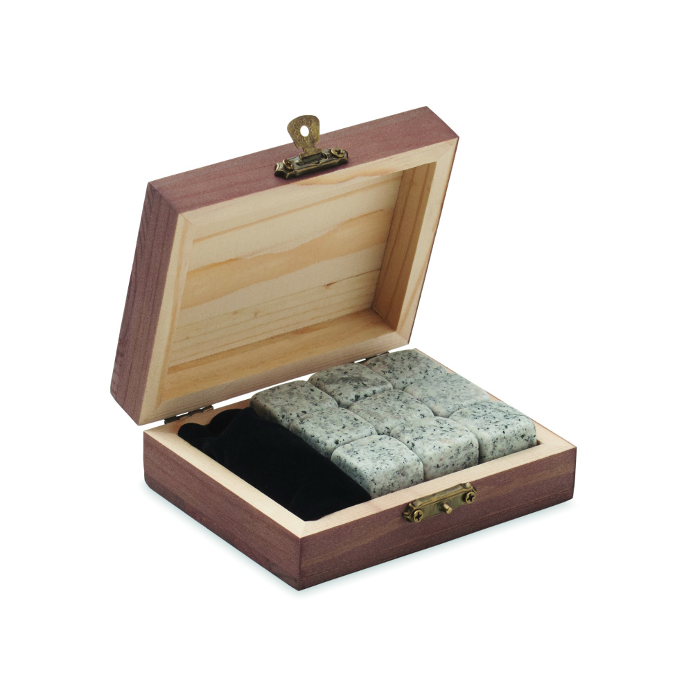 Logo trade promotional gifts image of: 9 stone ice cube set in box