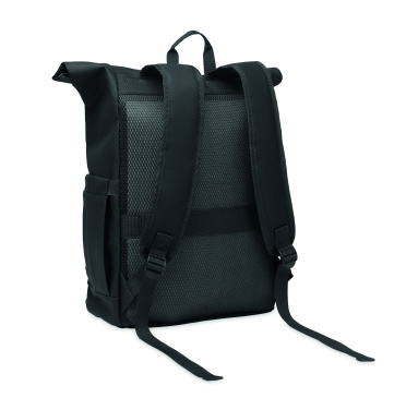 Logotrade promotional gift picture of: Rolltop laptop rucksack 600D