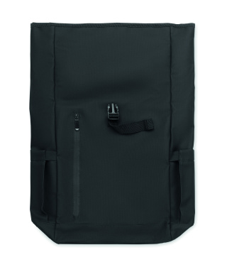 Logotrade promotional giveaways photo of: Rolltop laptop rucksack 600D