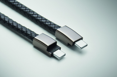 Logo trade corporate gifts image of: Braided bracelet cable type-C