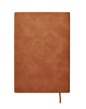 Logo trade corporate gifts image of: A5 notebook in smokey PU