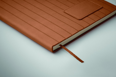 Logo trade business gift photo of: A5 notebook in smokey PU