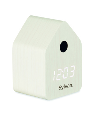 Logo trade promotional gifts image of: MDF cuckoo alarm clock